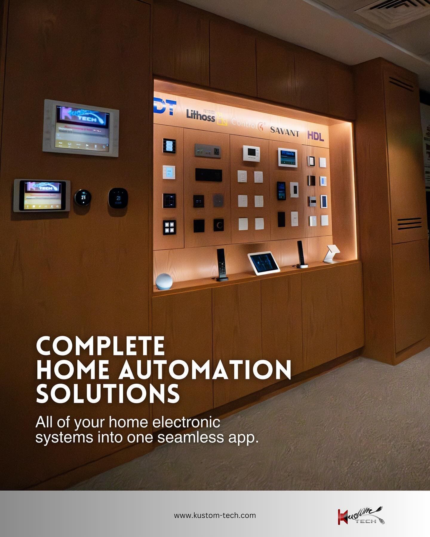 Complete home automation control panel display