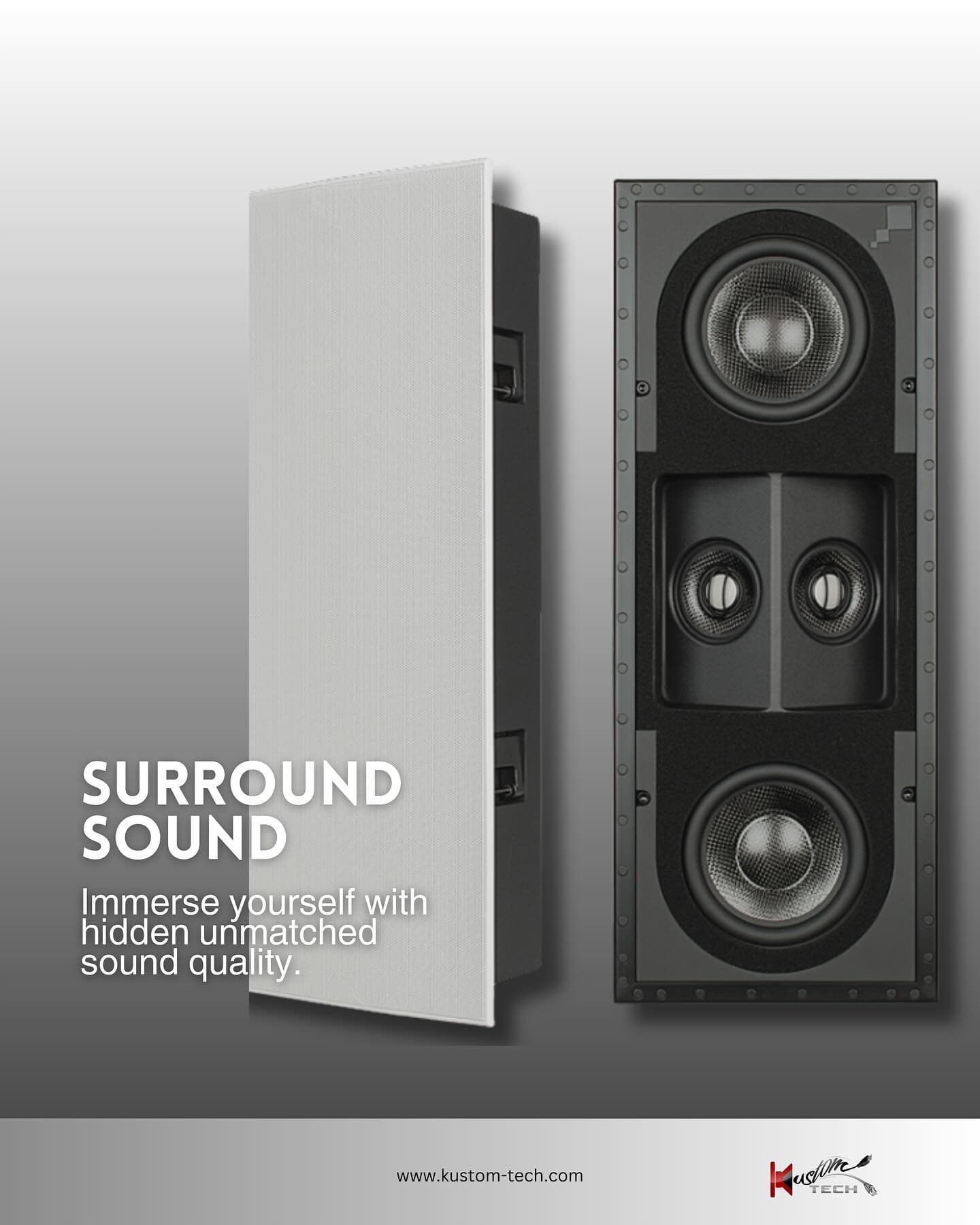 In-wall surround sound speaker