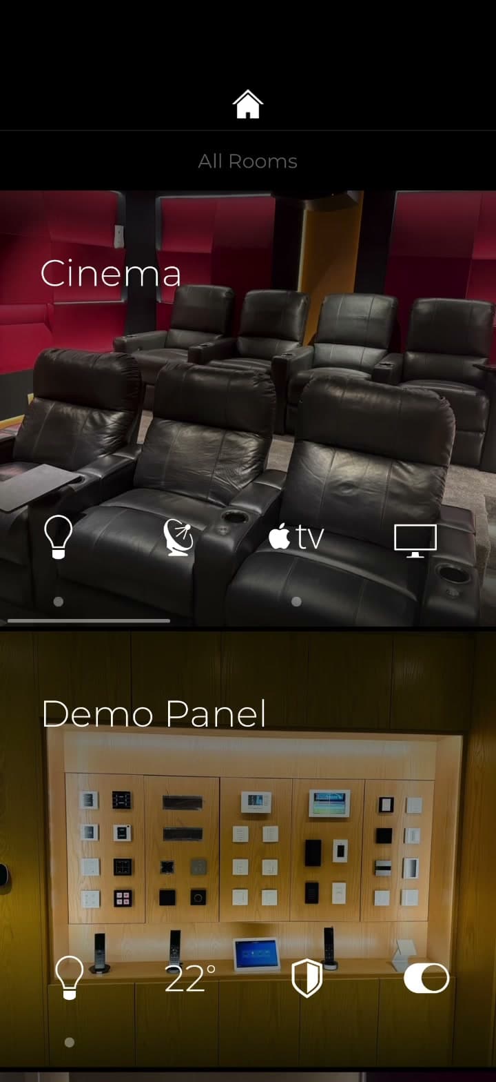 Home theater and smart home app preview